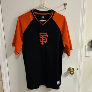 Genuine Merchandise Black and Orange Giants Jersey in Sz L
